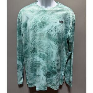 Drake Performance Fishing DPF Realtree Aspect Dot Crew Long Sleeve M Excellent